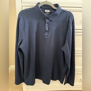 Joseph Abboud Mens Navy Polo Shirt (L)